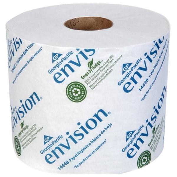 Bathroom Tissue Envision White 1 Ply 48/Ca